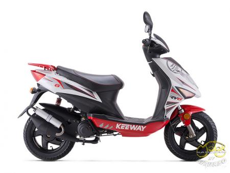 Keeway ry6 50 piros-fehér jobb oldal