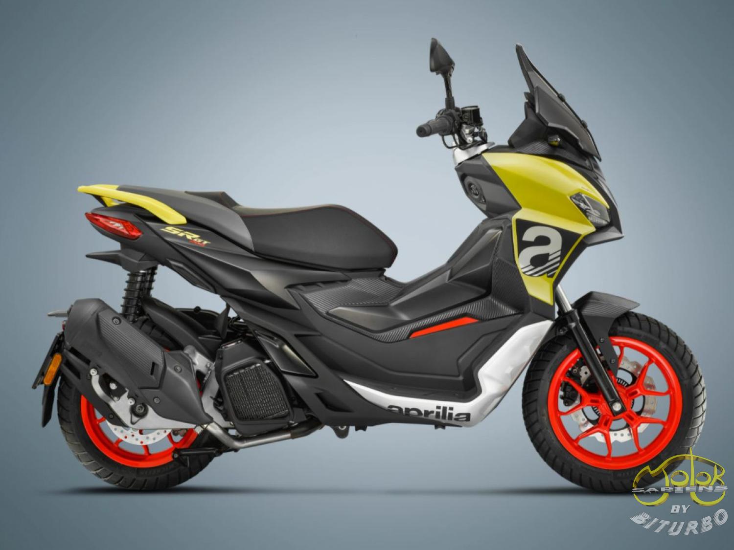 Aprilia SR GT 200 E5 robogó sárga 1